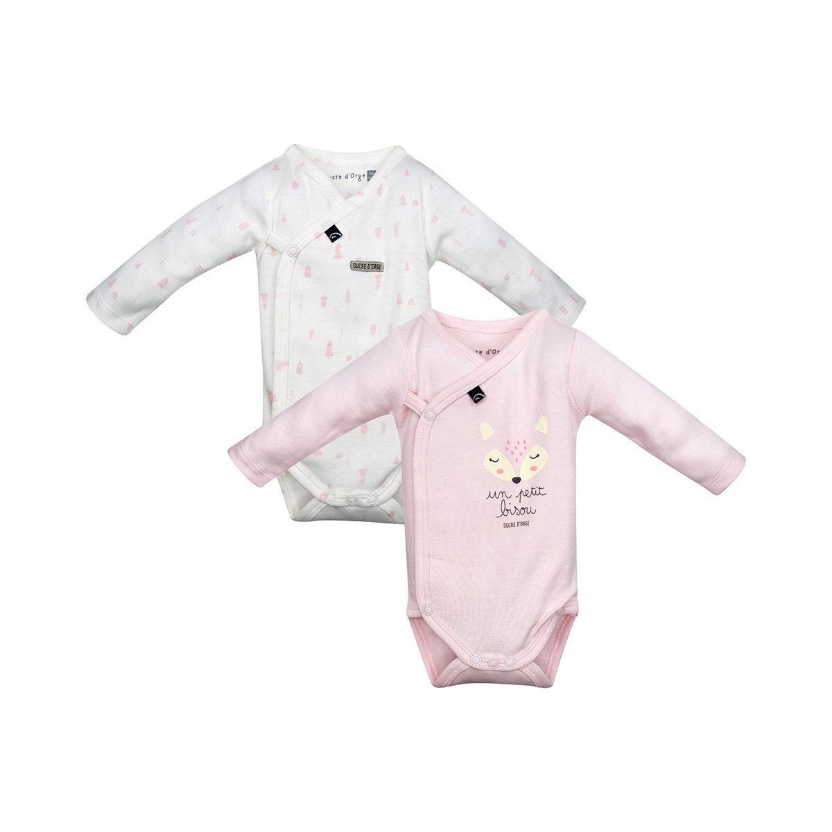 Lot 2 bodies naissance famata rose, SUCRE D'ORGE