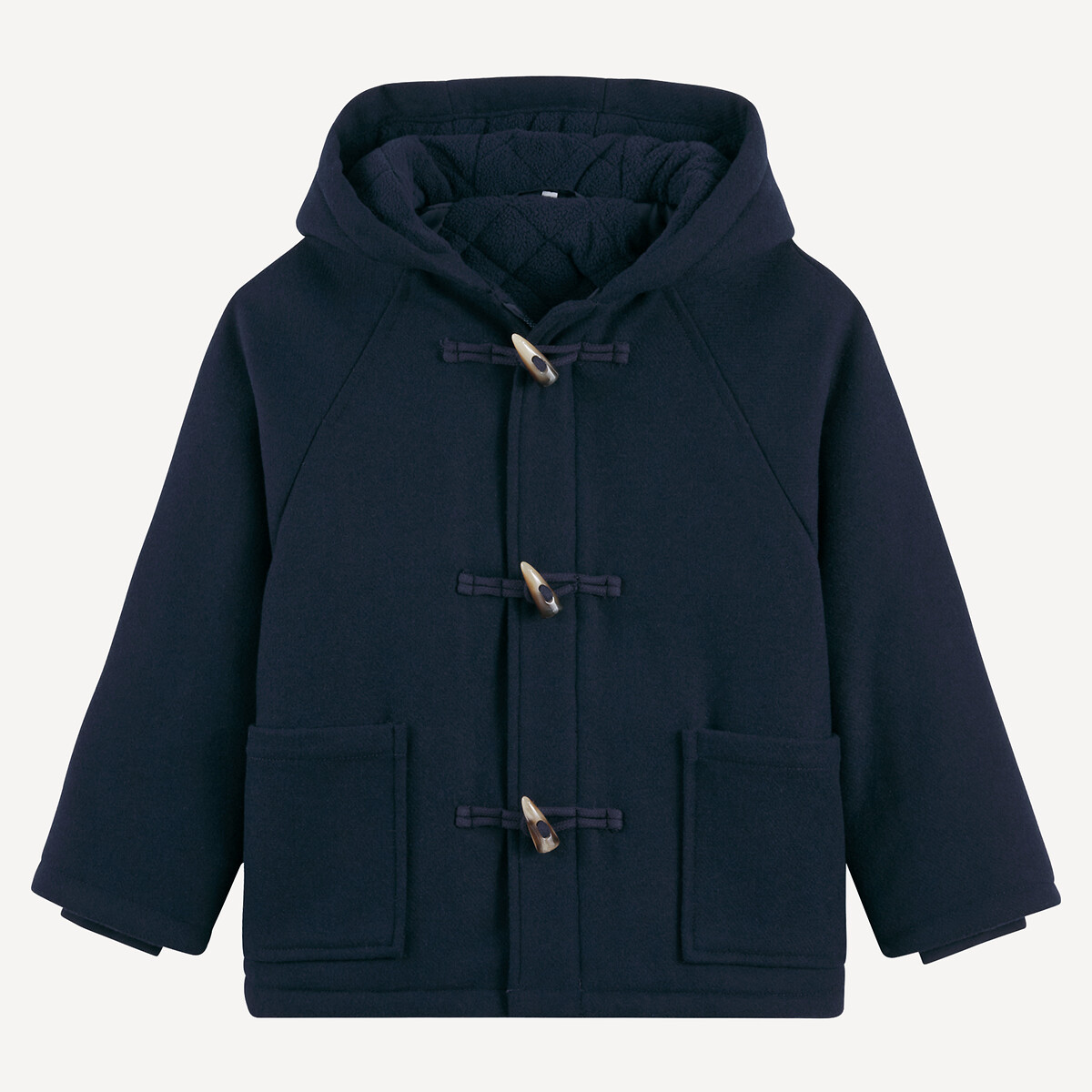 Warmer Dufflecoat mit Kapuze marine, LA REDOUTE COLLECTIONS