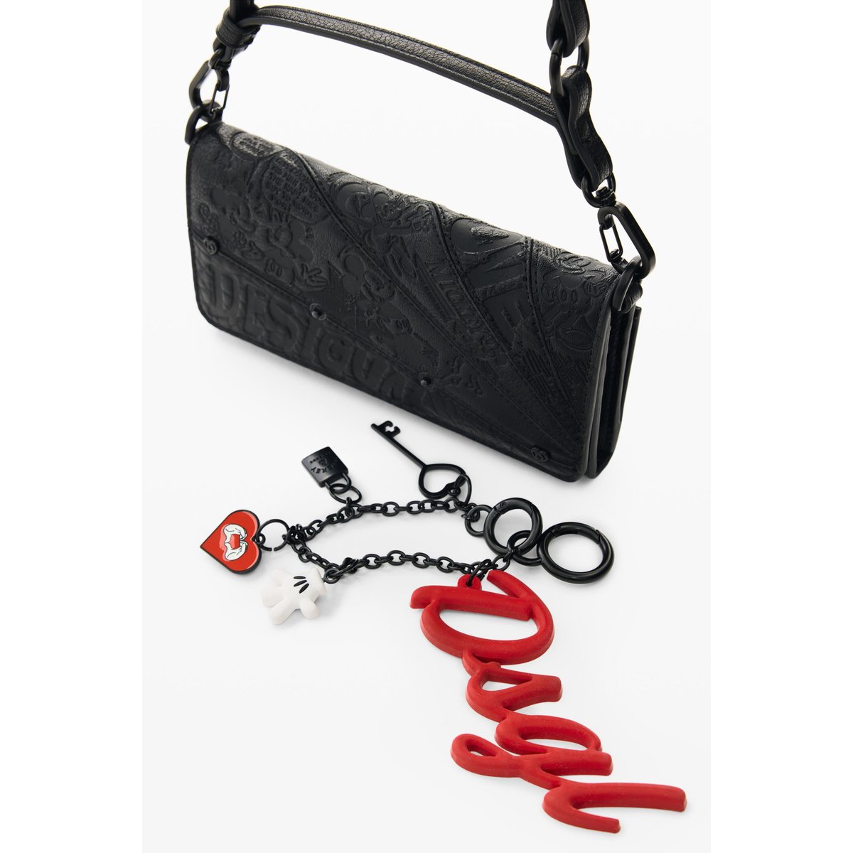 Grand porte-monnaie Mickey™ noir, DESIGUAL