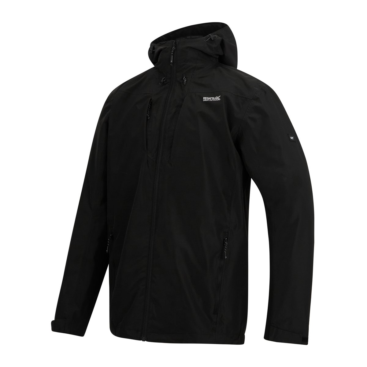 Veste imperméable à capuche CALDERDALE noir, REGATTA