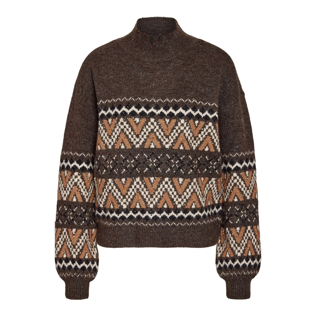 Pull En Maille marron - chocolate brown1, NOISY MAY