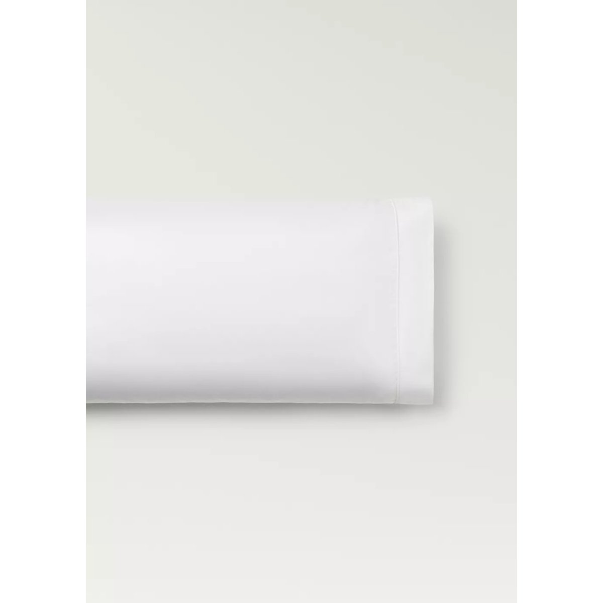 Housse d’oreiller coton satin 600 fils 45x110 cm blanc, MANGO HOME