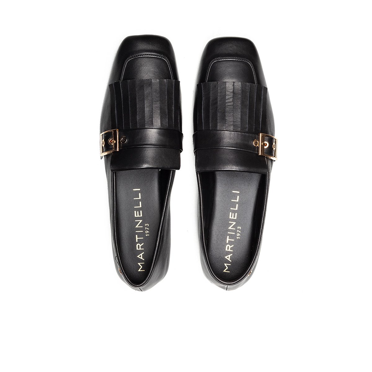 Mocassins cuir Rubicone black, MARTINELLI