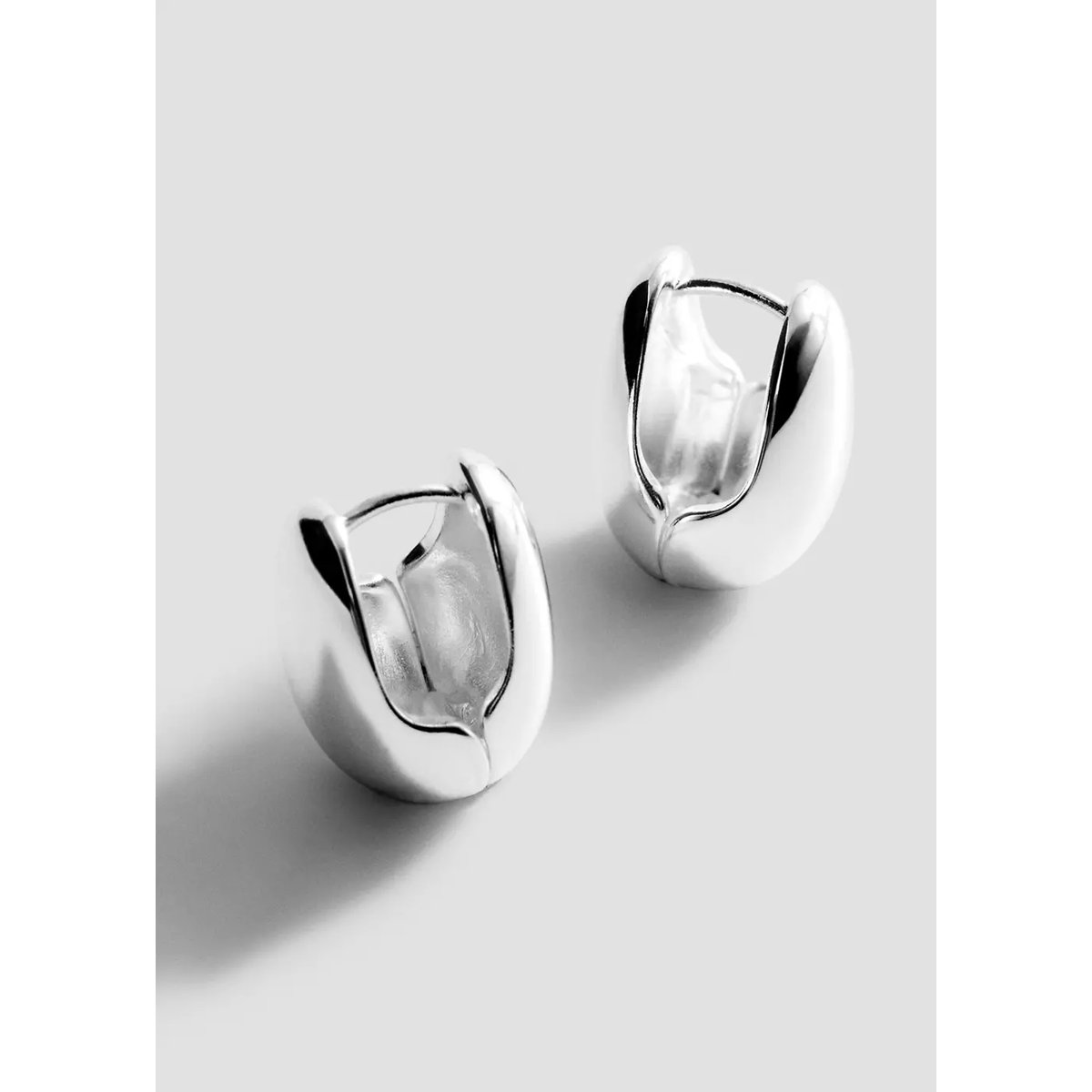 Boucles d'oreilles goutte argent, MANGO