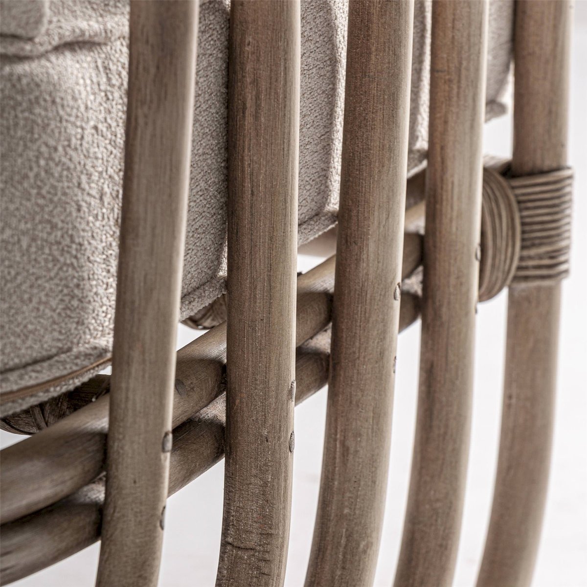 Fauteuil contemporain en rotin beige et rotin marron, RECOLLECTION