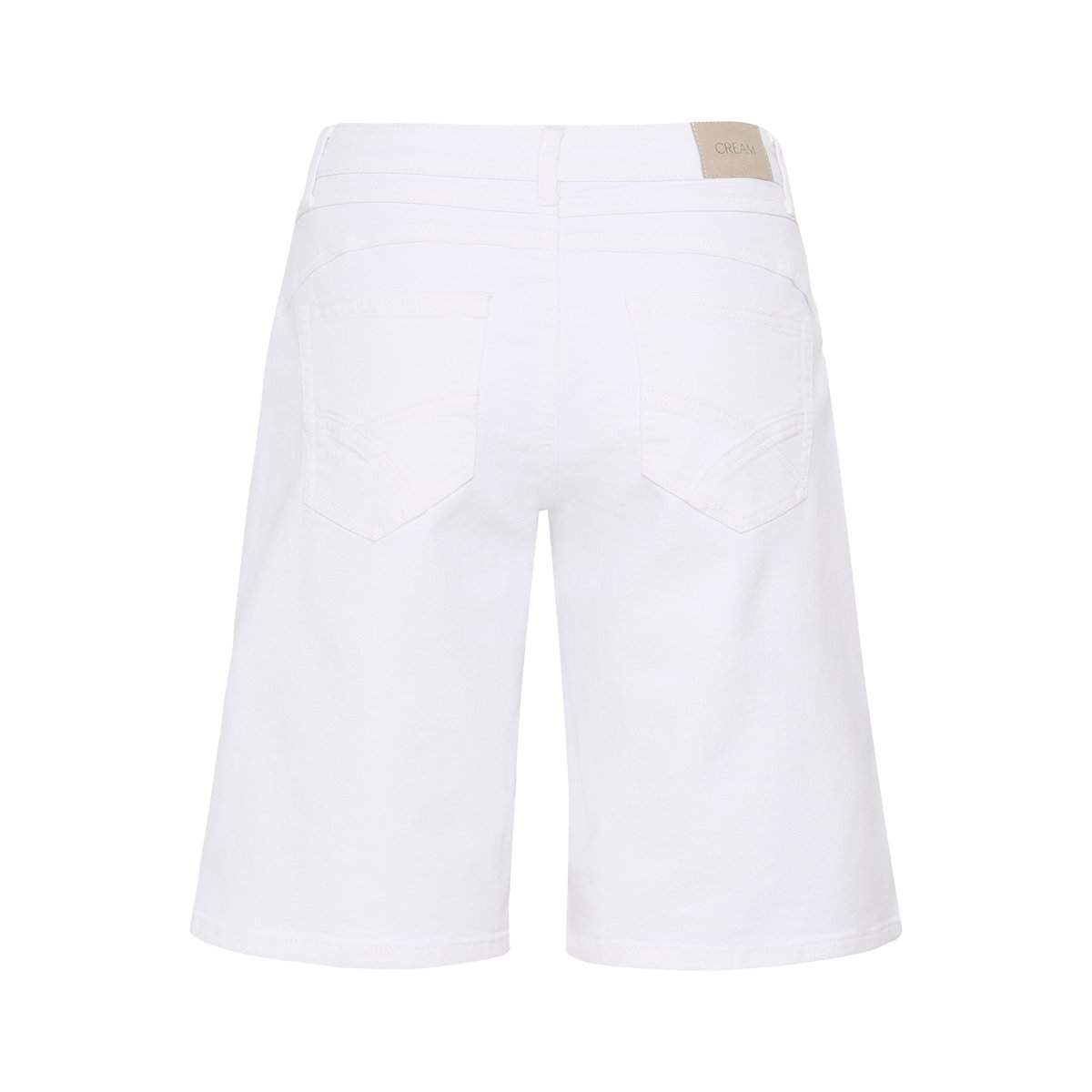 Shorts casual blanc snow white, CREAM