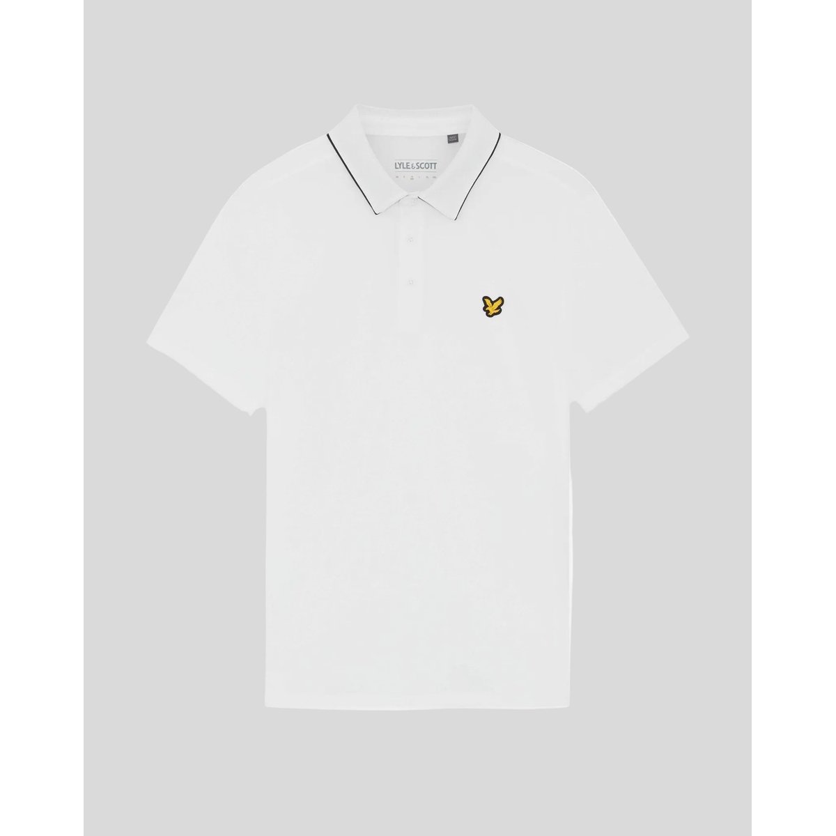 Polo contrasté col blanc, LYLE & SCOTT