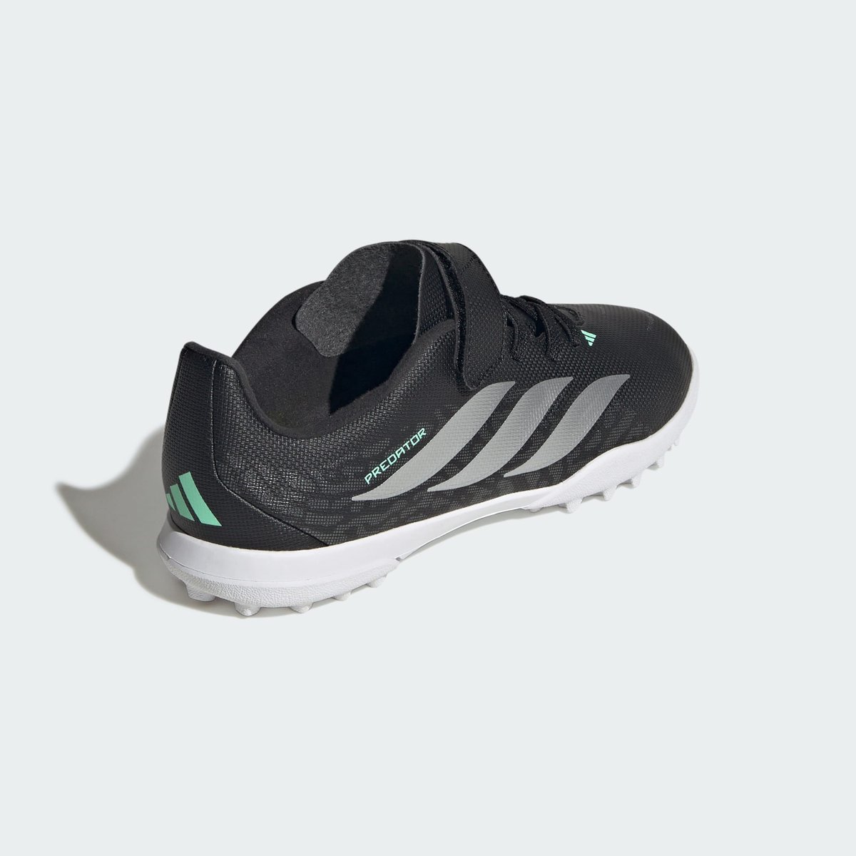 Chaussure De Football Fermeture Par Scratch Predator Club Turf Enfants core black / silver metallic / pulse mint, adidas Performance