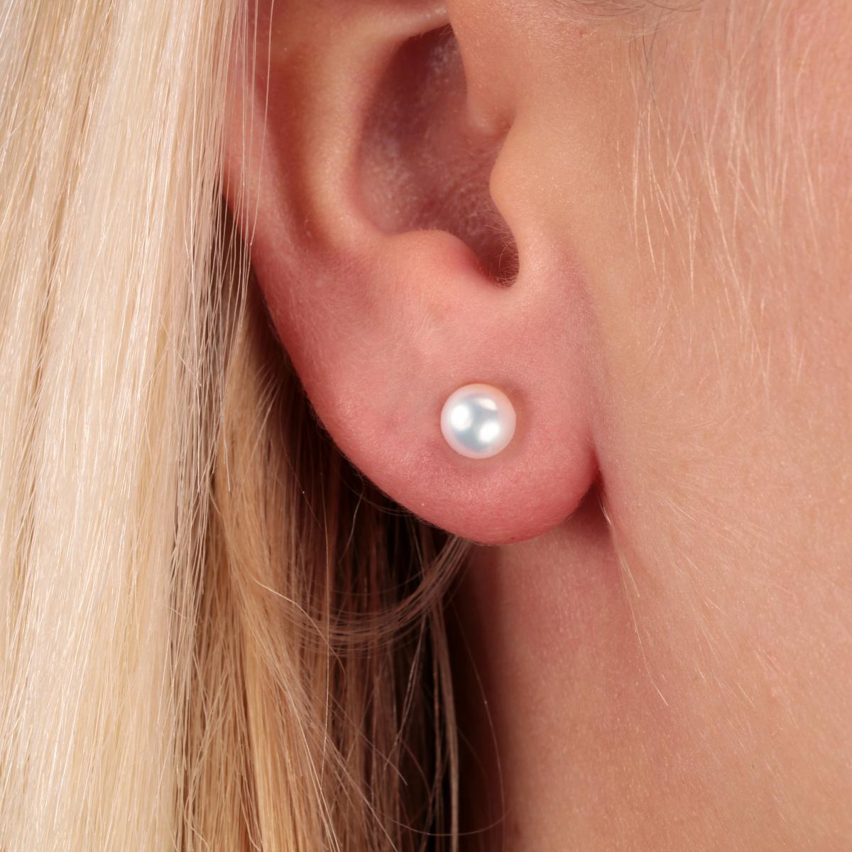 Boucles d'oreilles en or blanc 375 B-CLASSIC argent, BLUESPIRIT