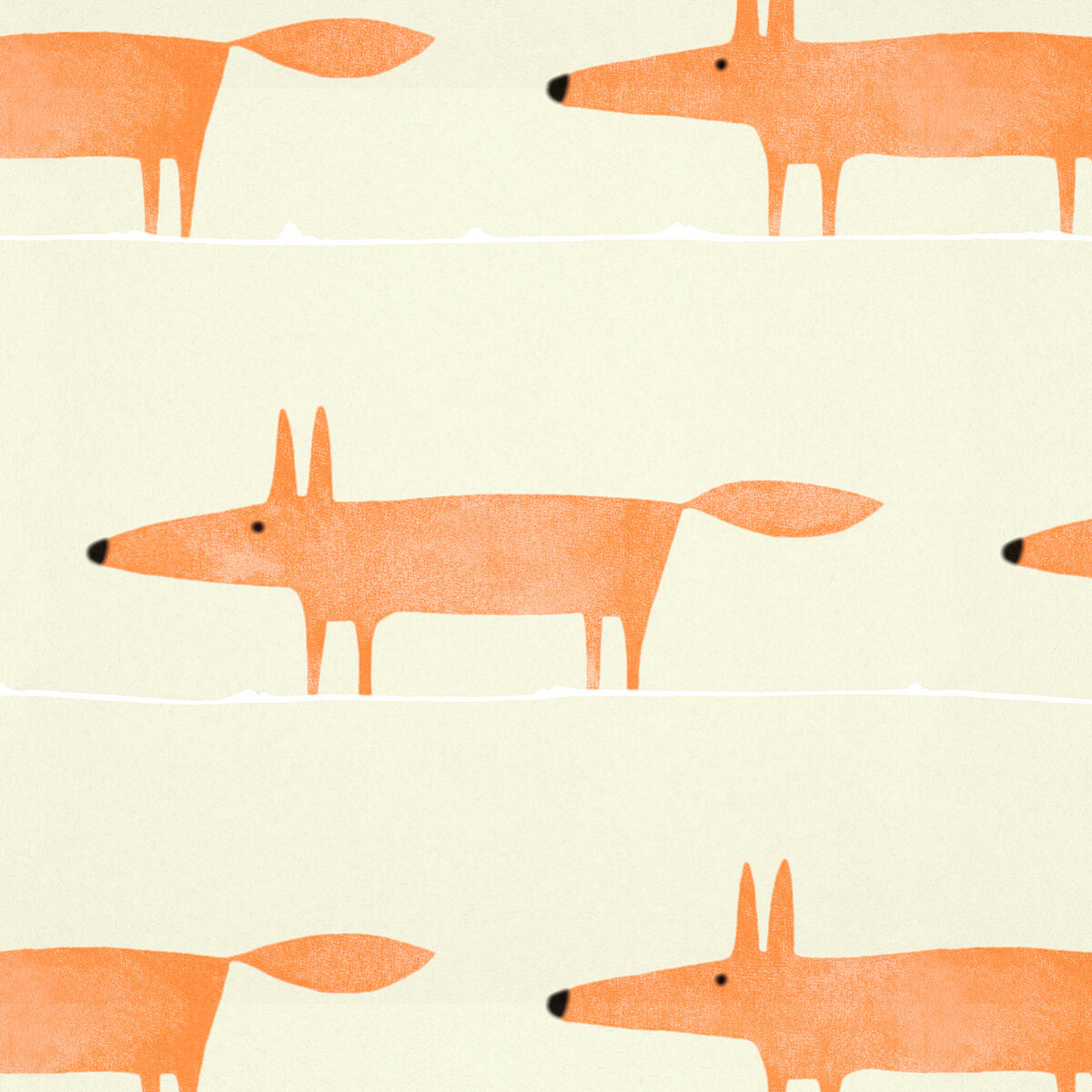 Mr Fox Wallpaper ginger, SCION