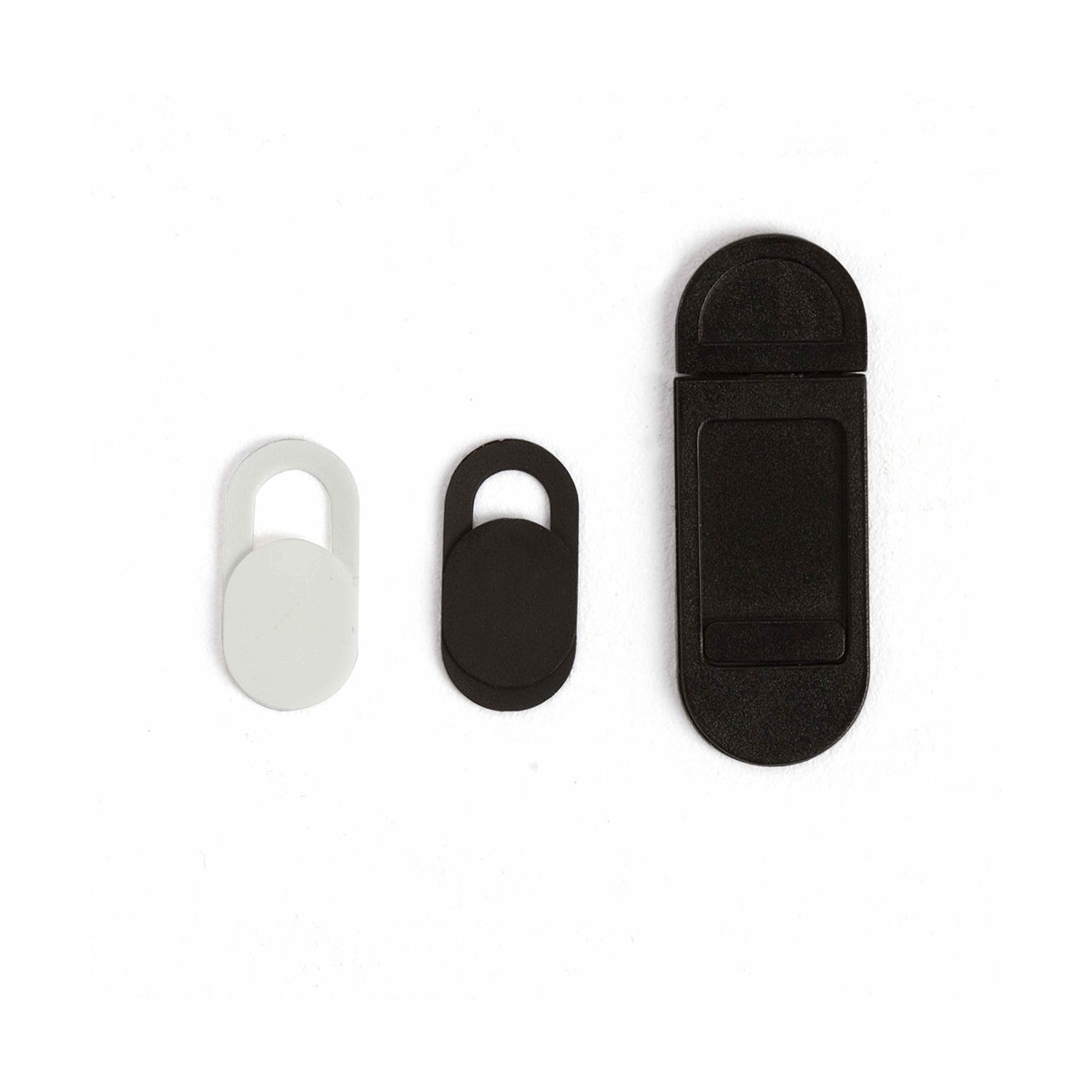 Set de 3 caches-webcam noir, LIVOO
