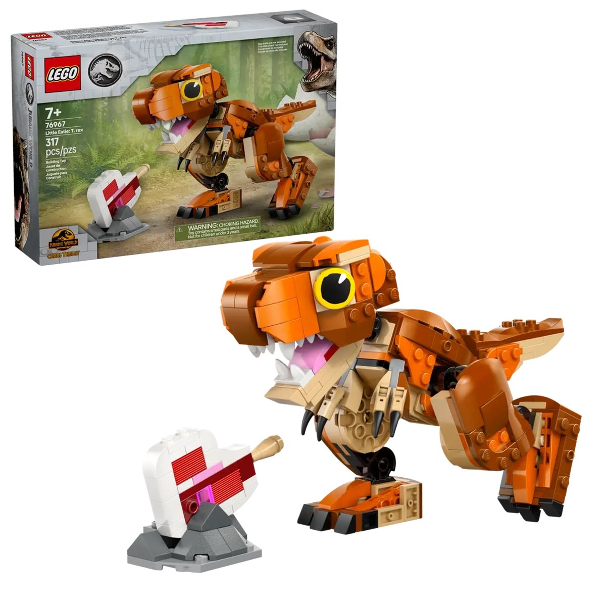 Jurassic World Petite Mangeuse : la femelle T. rex multicolore, LEGO