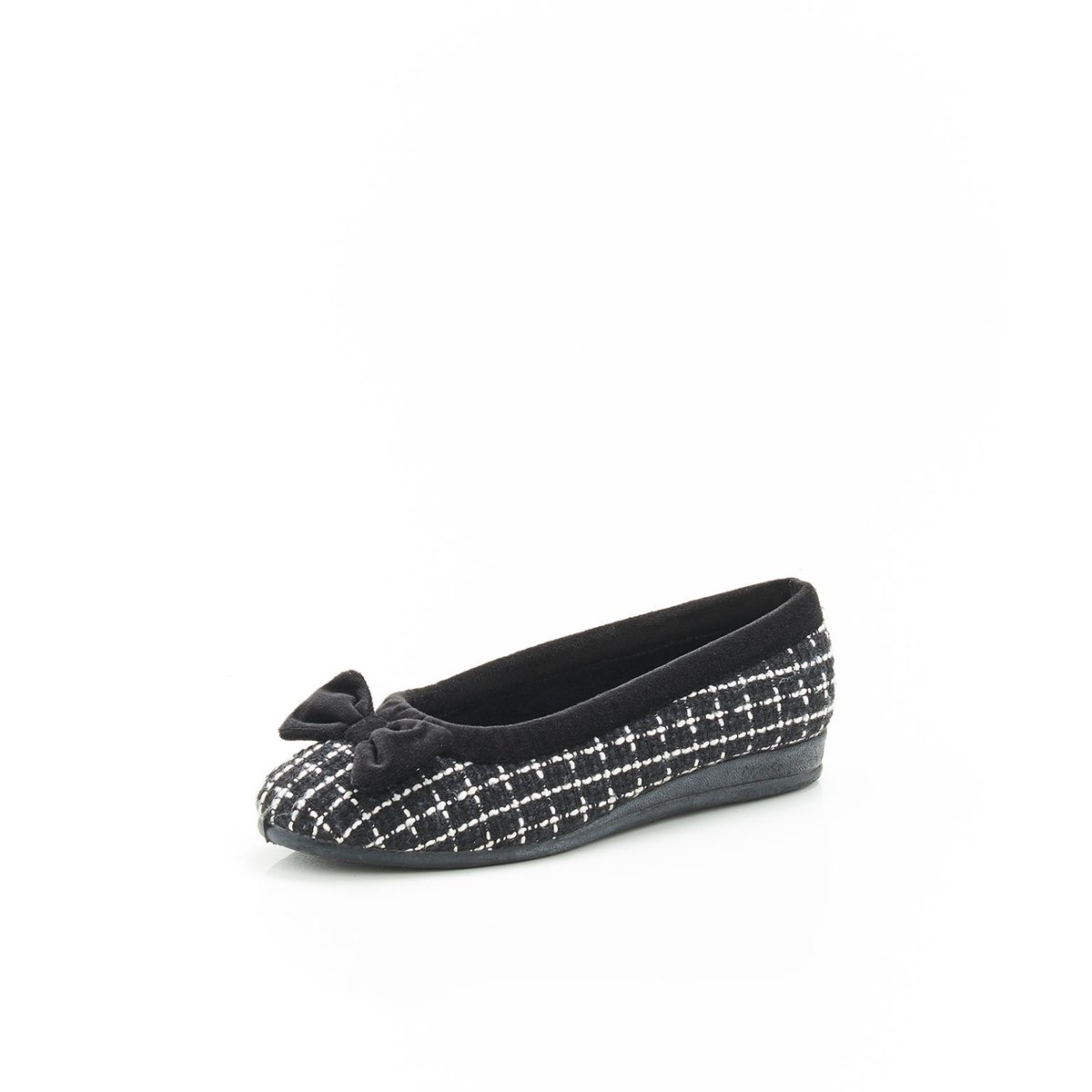 Ballerines Thermolactyl noir carreaux, DAMART