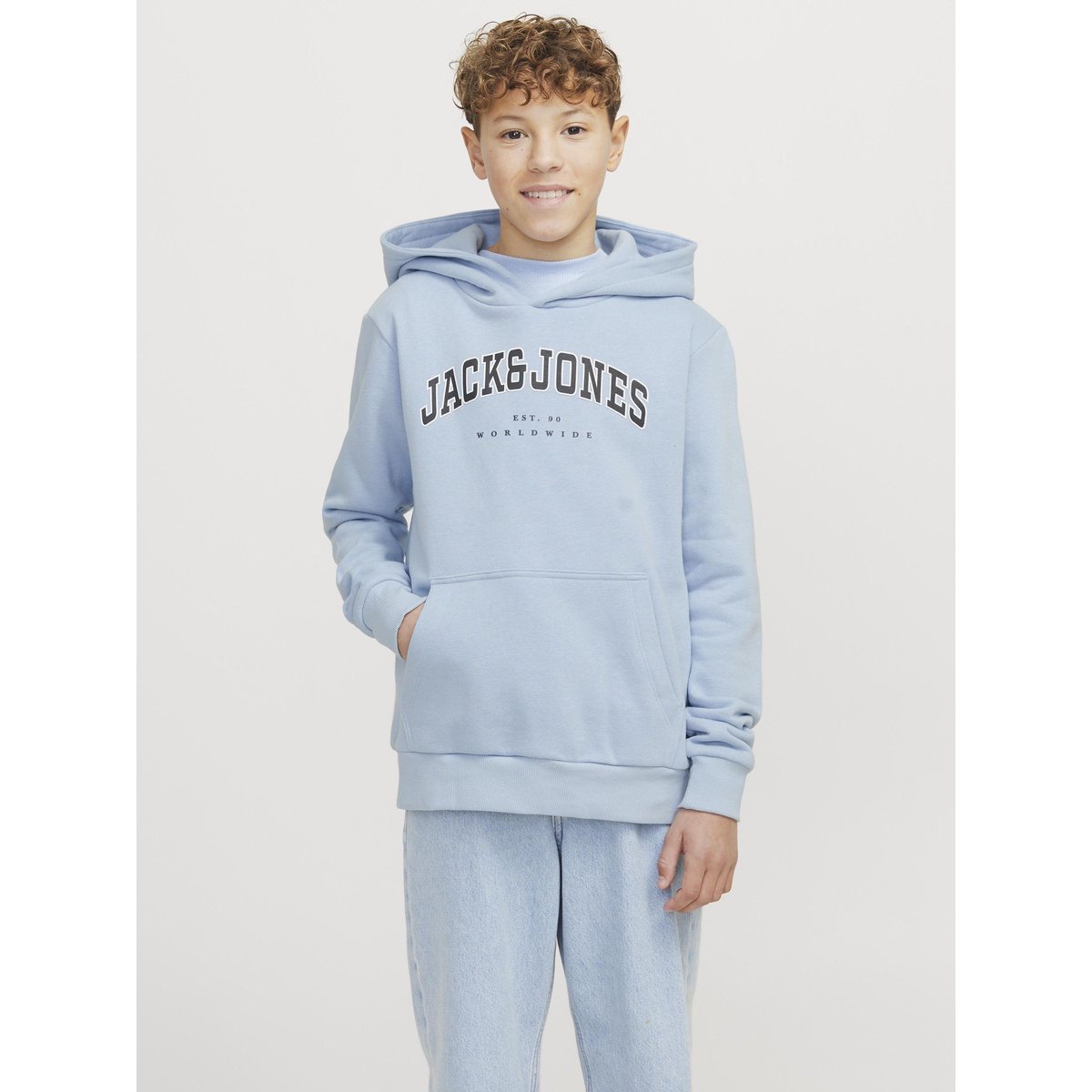 Sweat À Capuche chambray blue, JACK & JONES JUNIOR