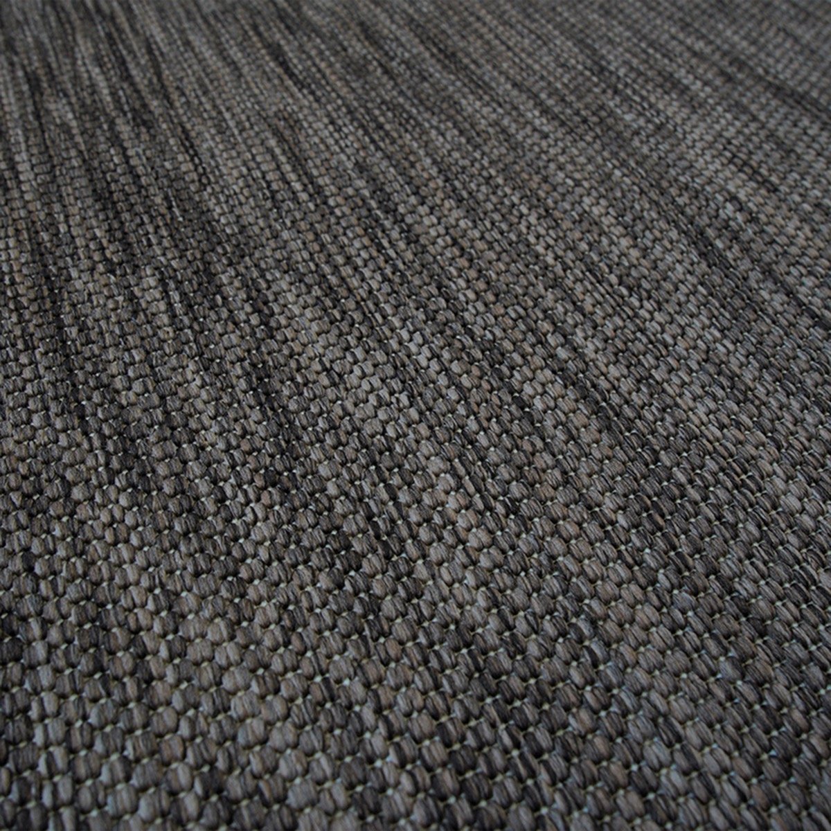 Tapis extérieur intérieur aspect jute TERRAIN UNI marron, THE DECO FACTORY