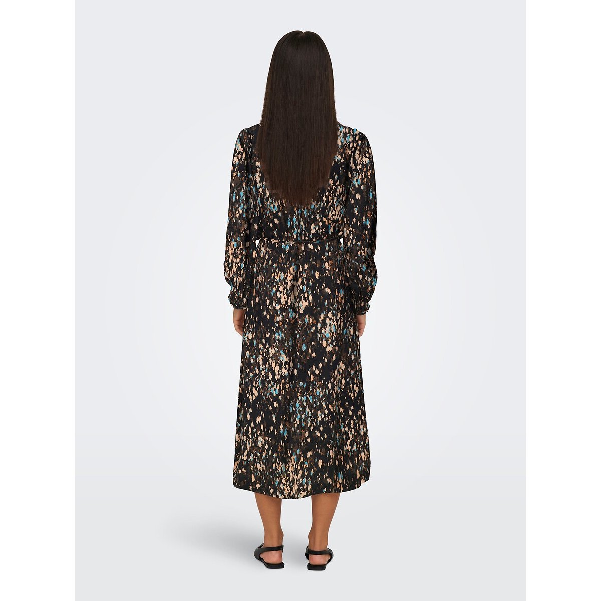 Robe longue imprimée bleu marine, JDY