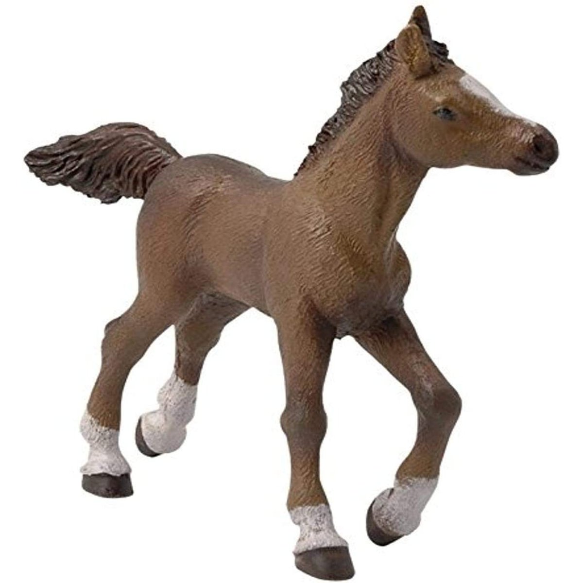 Figurine Poulain Anglo arabe marron, PAPO