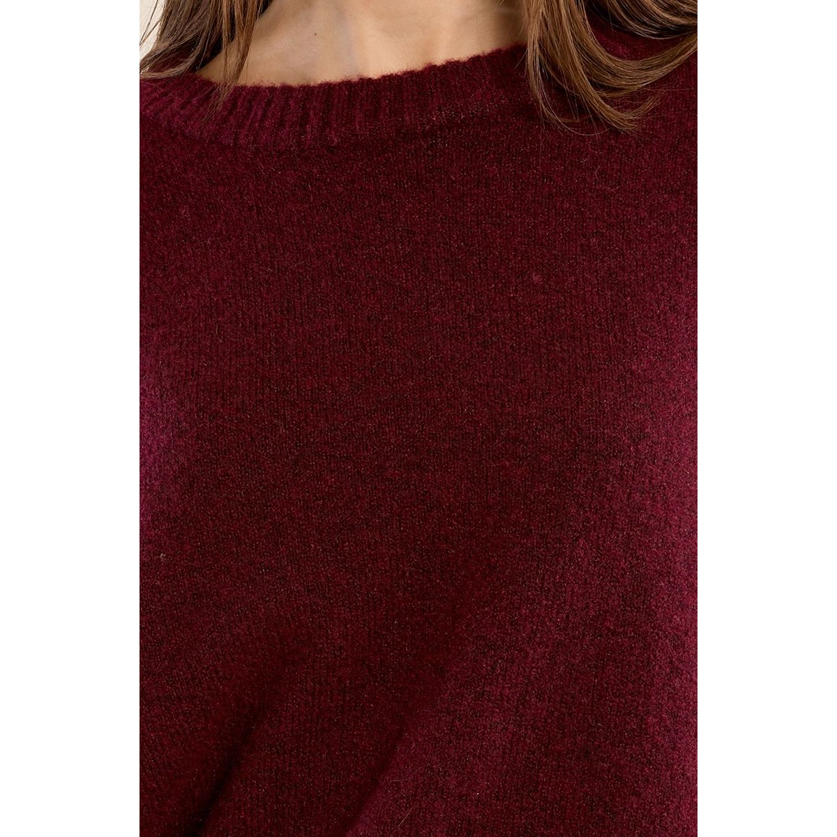 Pull en maille évasé dark red, MOLLY BRACKEN