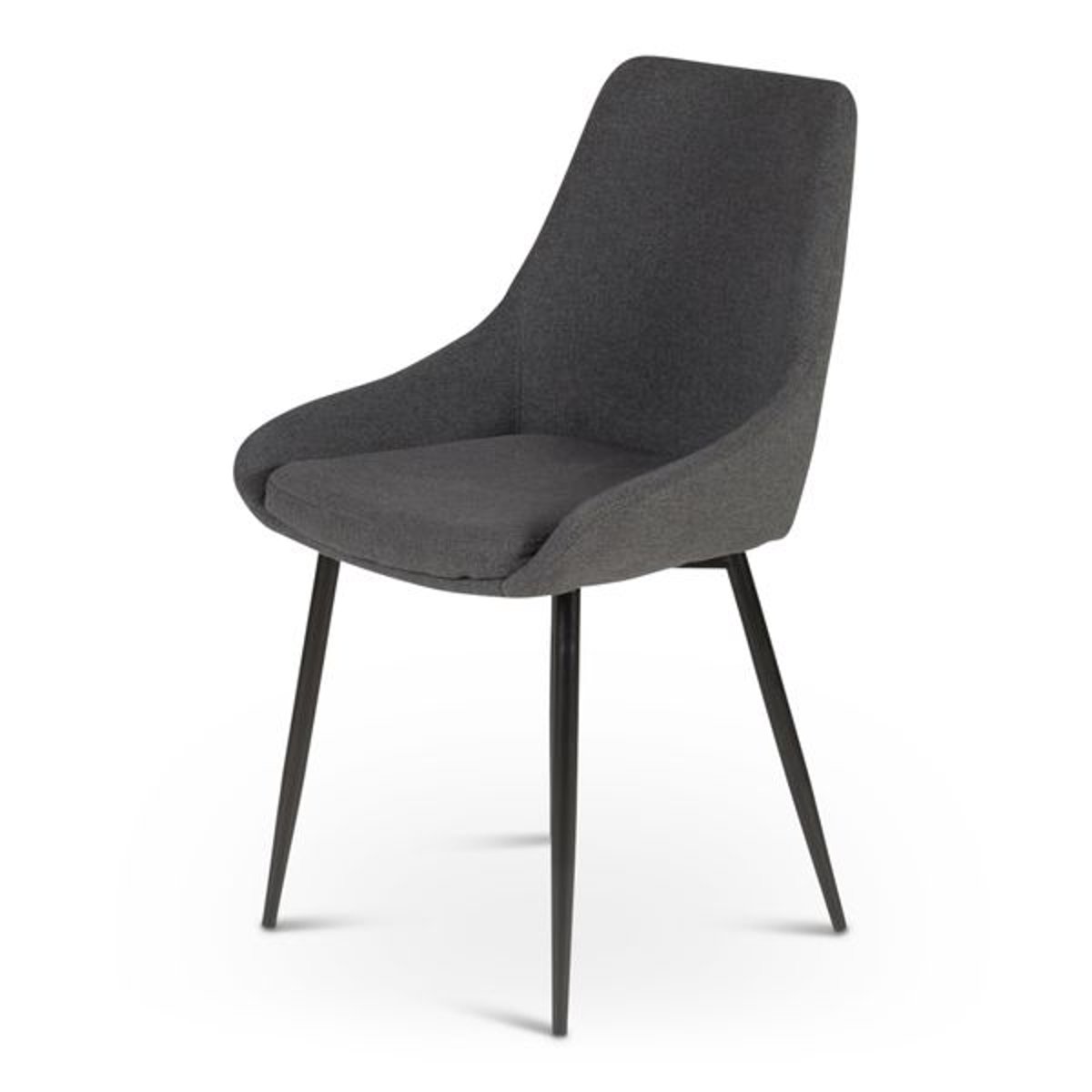 Chaise en tissu jaune gris foncé, ZAGO