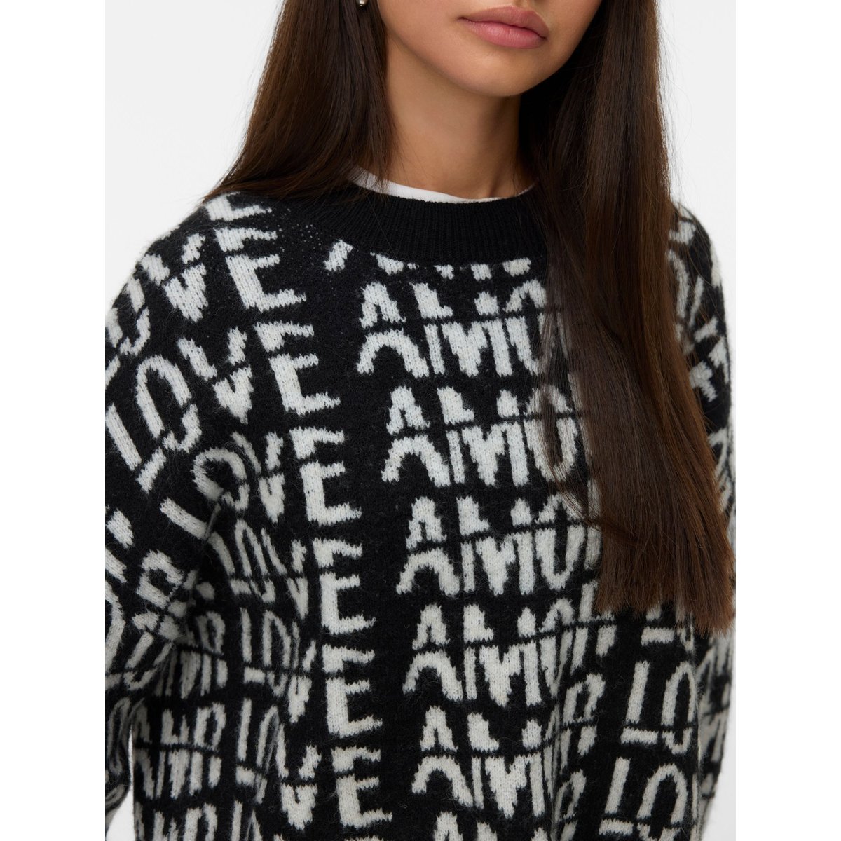 Pull En Maille black 1, VERO MODA