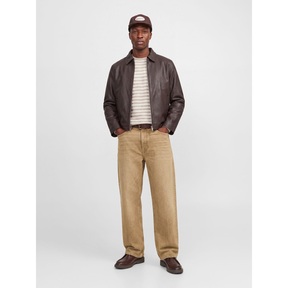 Jean Coupe Droite marron - brown denim 1, JACK & JONES