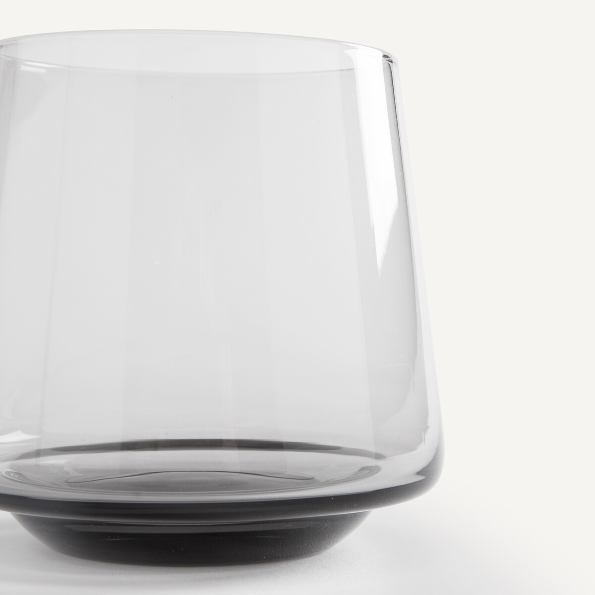 Set of 6 Spiga Short Water Glasses smoked grey, AM.PM