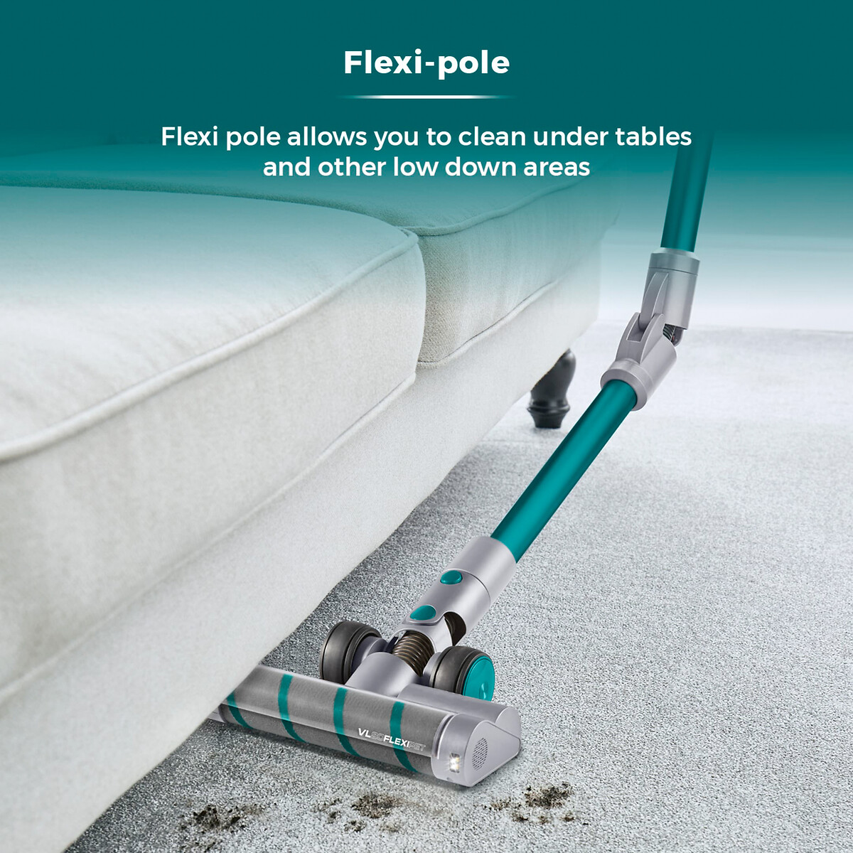 VL80 Flexi Pet Cordless Anti Tangle Vacuum - T513011 teal, TOWER