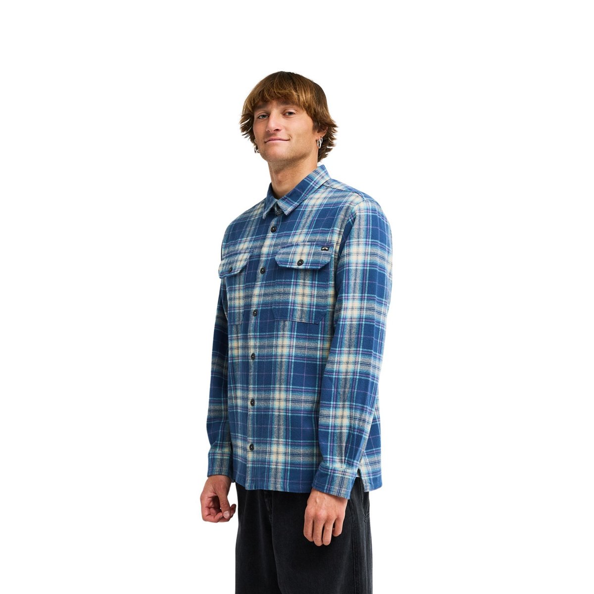 Chemise manches longues OFFSHORE FLANNEL bleu dark denim, BILLABONG