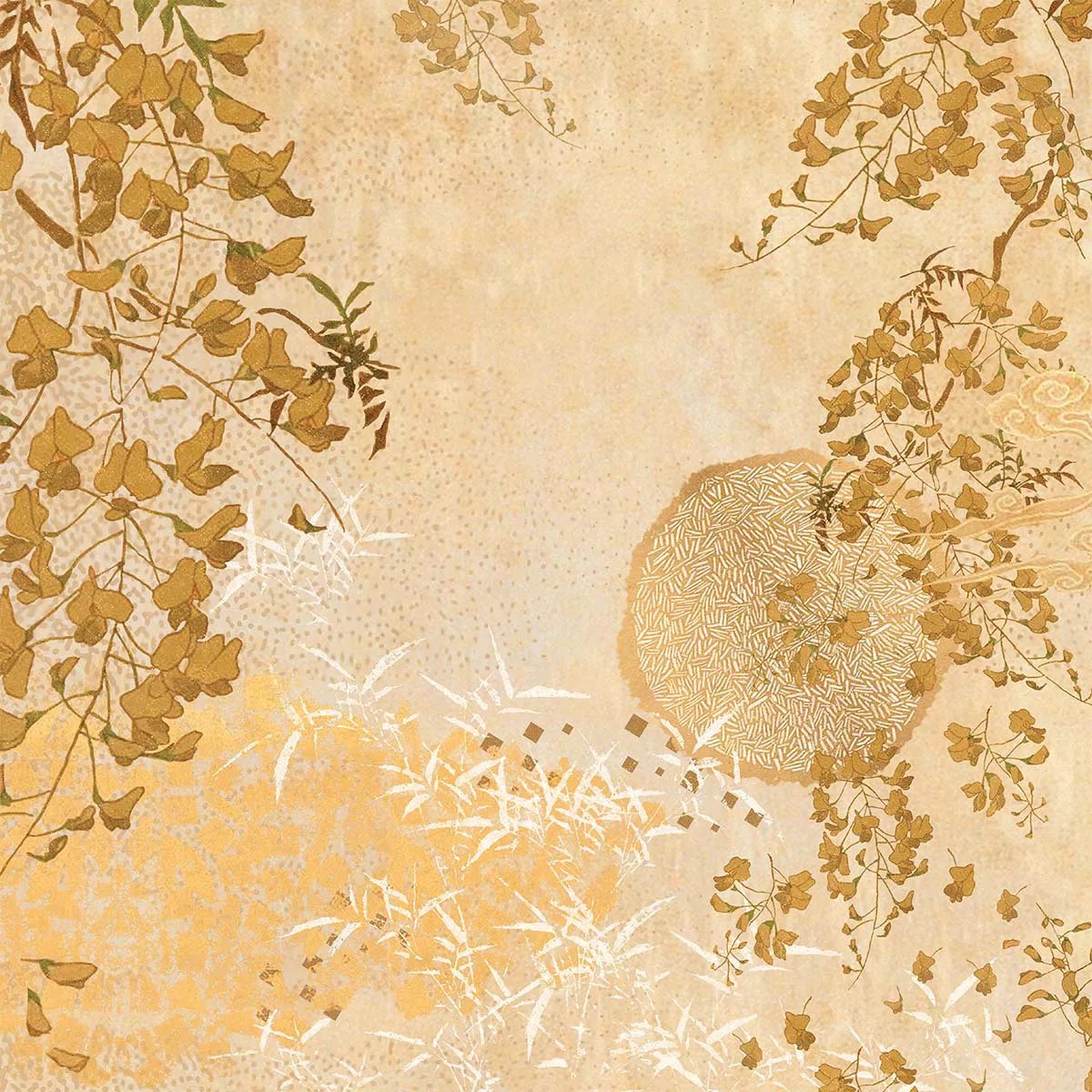 Serviette lin & coton lavé SOLEIL D'OR dore, GARNIER THIEBAUT