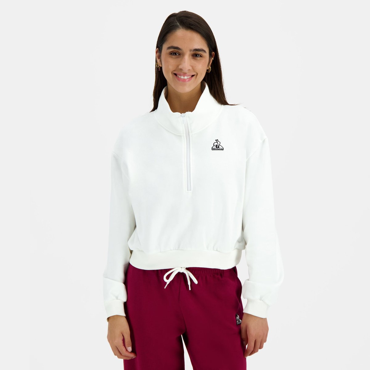 Sweat  Héritage blanc, LE COQ SPORTIF