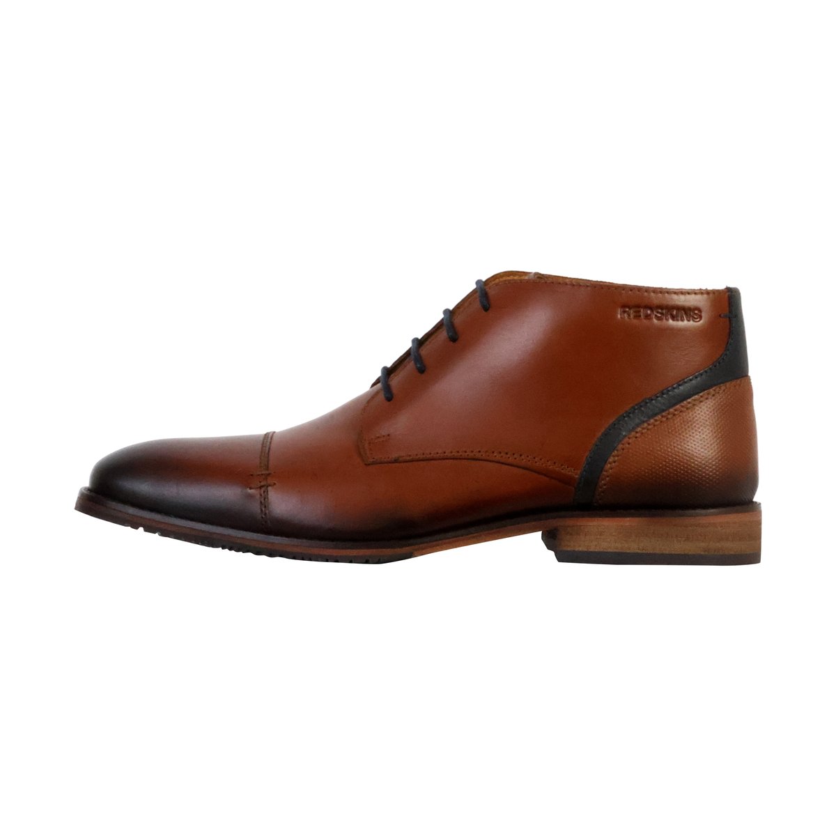Derbies Cuir Nashville cognac marine, REDSKINS