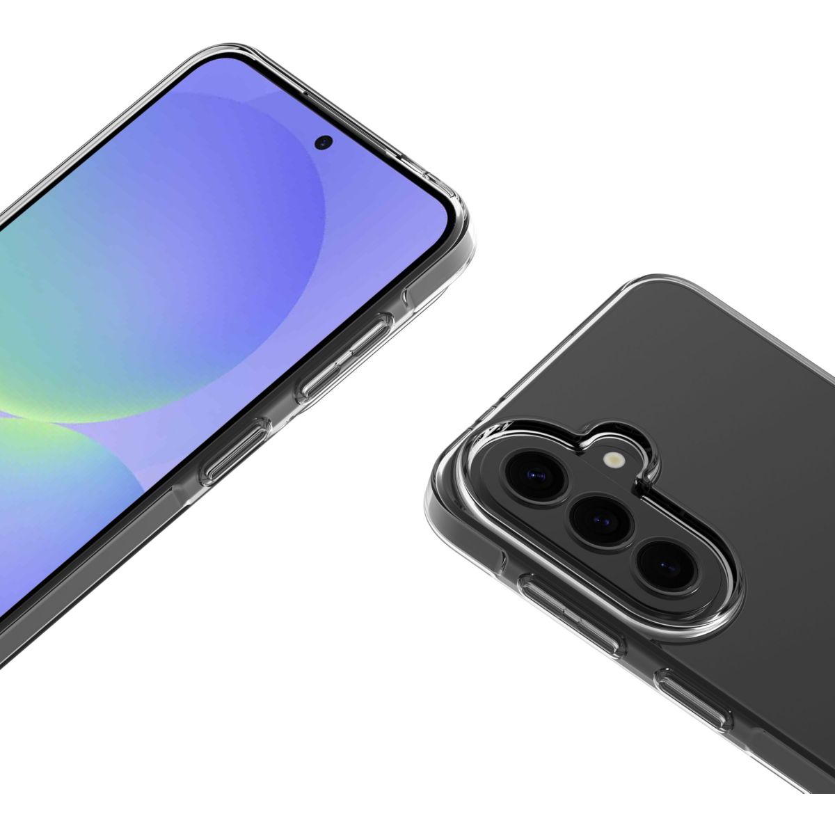 Pack Samsung Galaxy A37 coque + verre trempé couleur unique, ESSENTIEL B