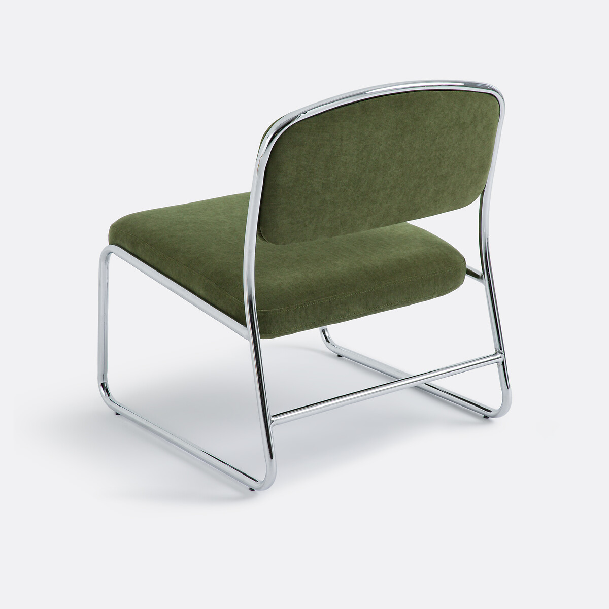 Fauteuil chrome et tissu, Celestina vert, LA REDOUTE INTERIEURS