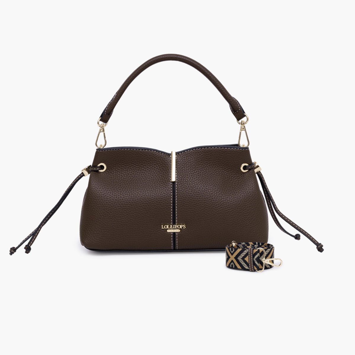 Petit sac porté épaule Taloum S marron, LOLLIPOPS