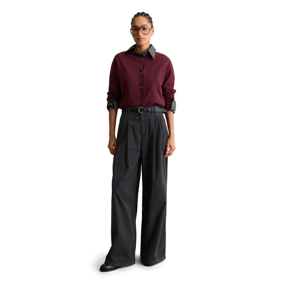Cardigan coupe classique en Soft Cotton Stretch rouge, MARC O’POLO DENIM