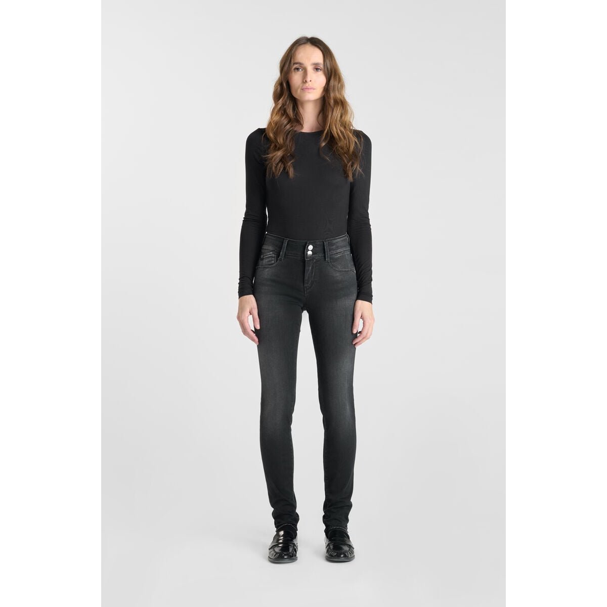 Jeans push-up slim ULTRA PULP, longueur 34 black, LE TEMPS DES CERISES
