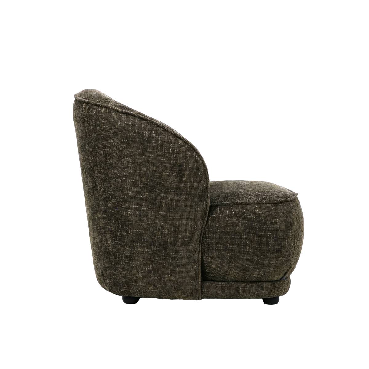 Fauteuil en tissu TRAVIS marron, MADE IN MEUBLES