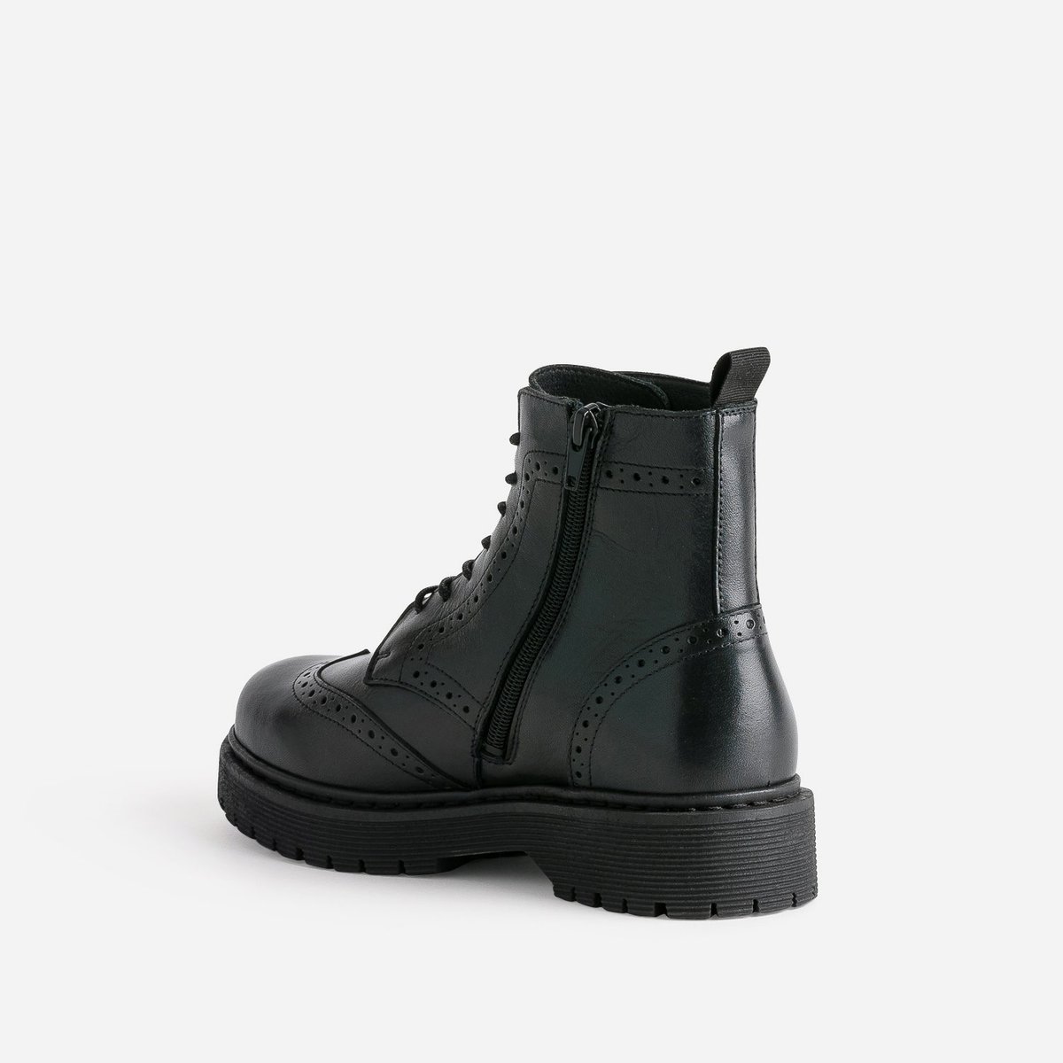 Boots en cuir ALEXANDRA noir, TEXTO