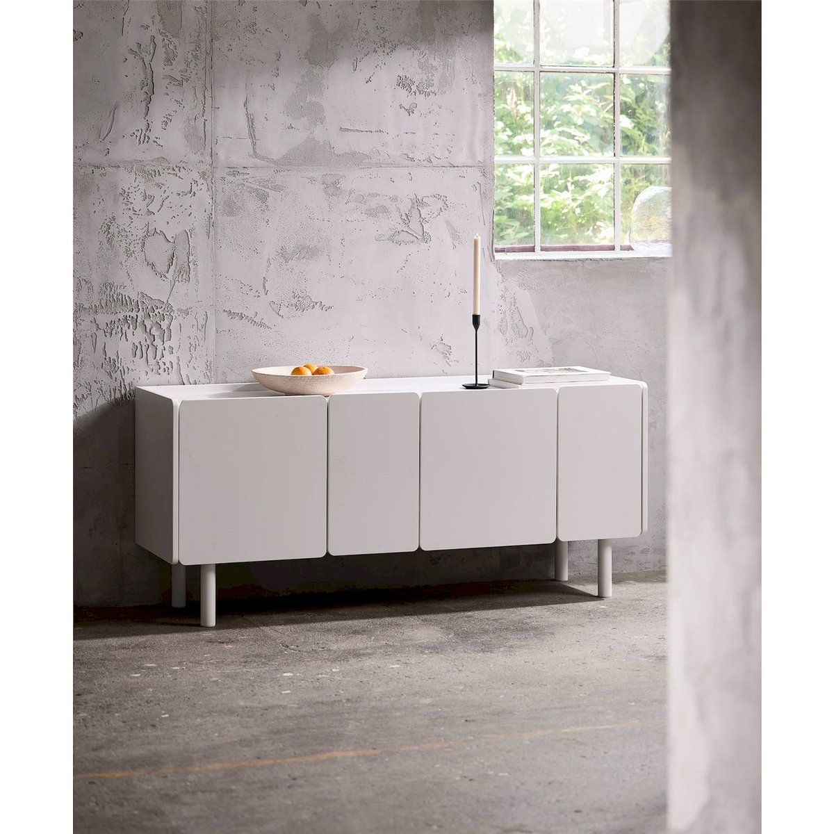 Buffet en bois collection CAVELLA blanc ral 9003, RECOLLECTION