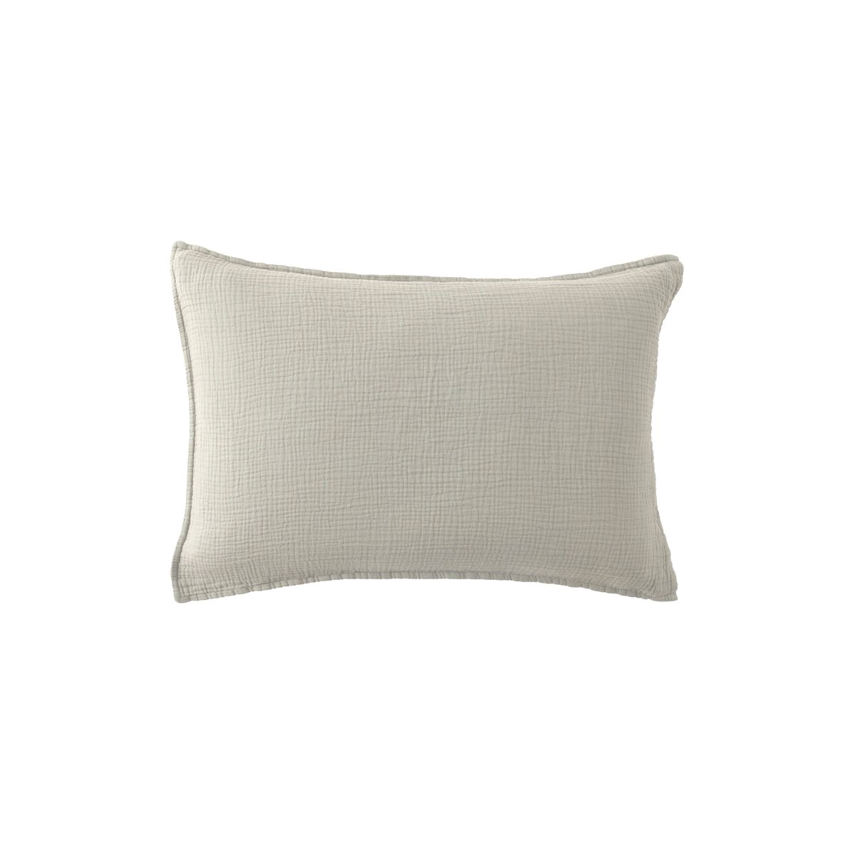 Taie d'oreiller rectangulaire gaze de coton INFINI III imprimé, CARRE BLANC