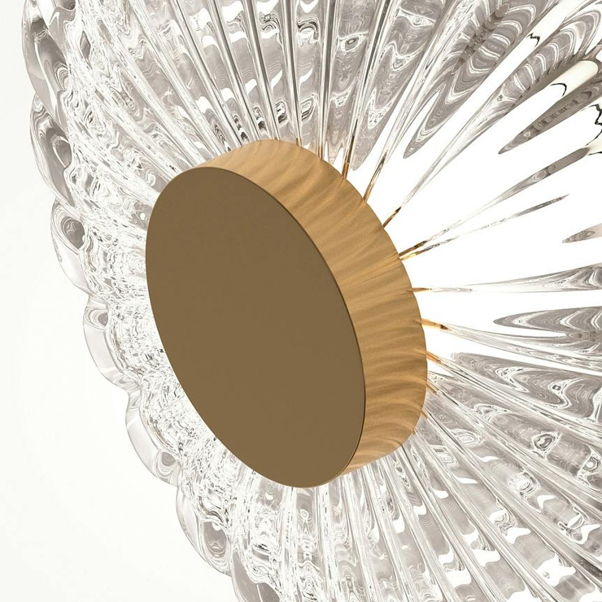 Lampe de table en verre - perles ciselées style rétro BELLA doré, PIER IMPORT