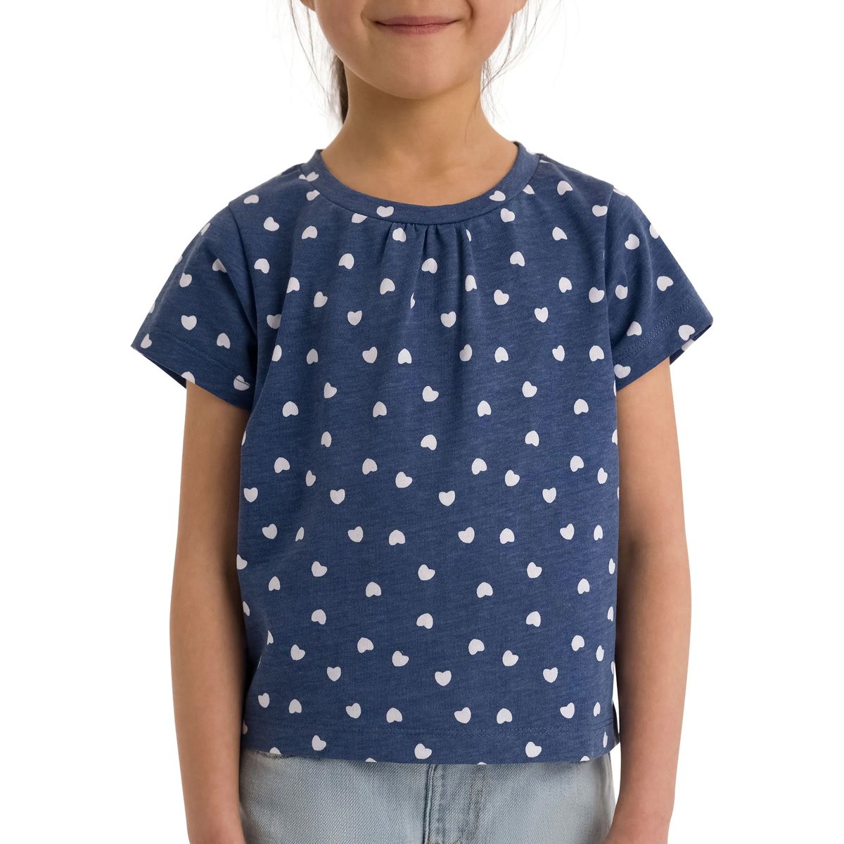 T-shirt motif/style cœurs HIRA ton bleu, TRESPASS