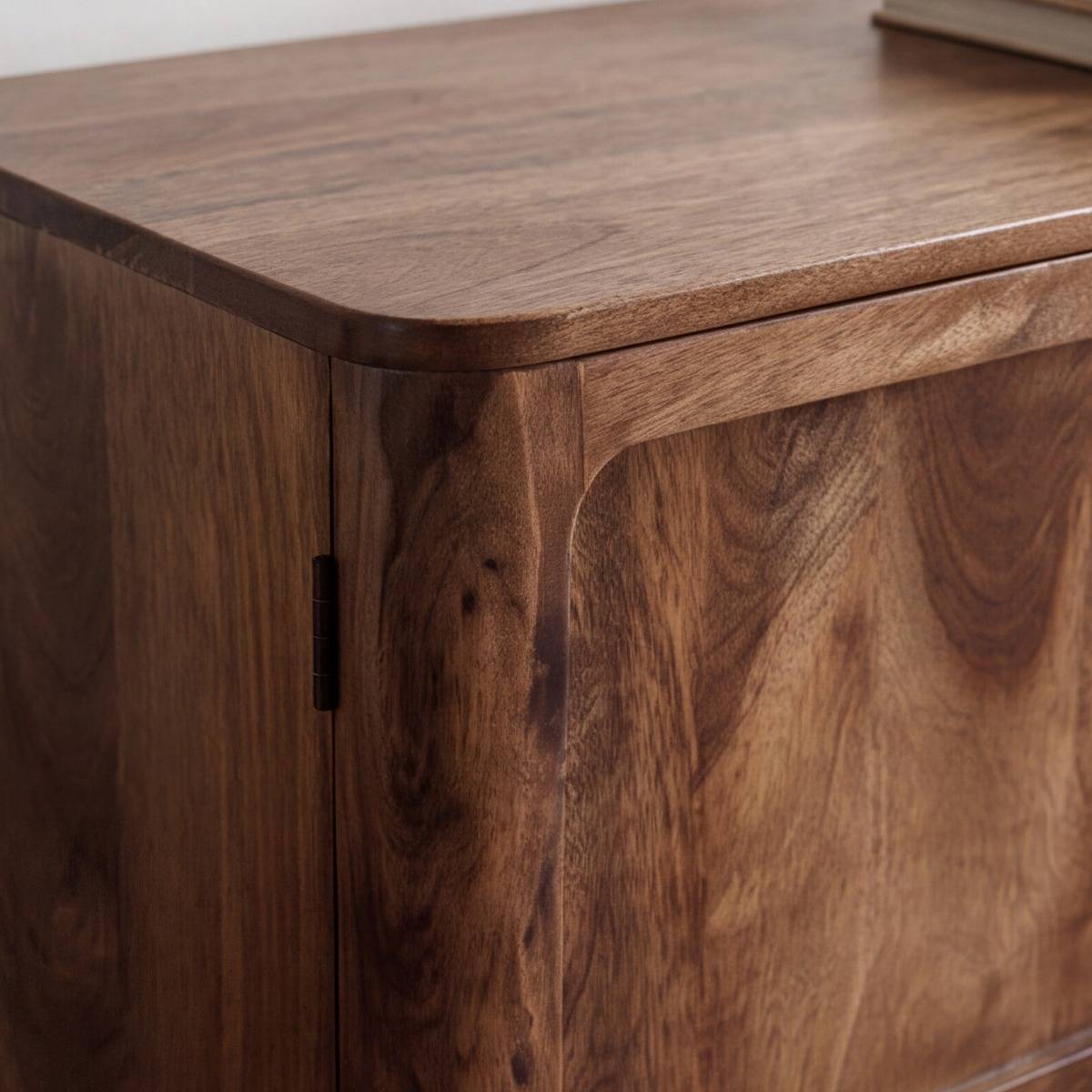 Armoire en bois d'acacia KALEO bois foncé, MADE IN MEUBLES
