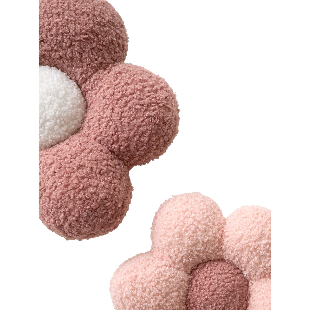 Lot de 3 fleurs bouclette rose imprimé, VERTBAUDET