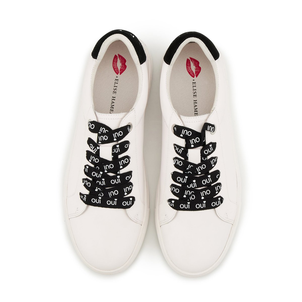 Baskets En Cuir Simone Homme Elise Hameau Toute La Vie blanc, BONS BAISERS