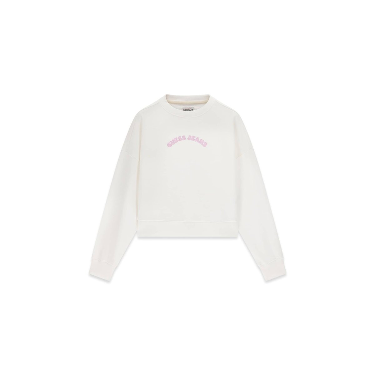 Sweatshirt Cropped blanc, GUESS JEANS