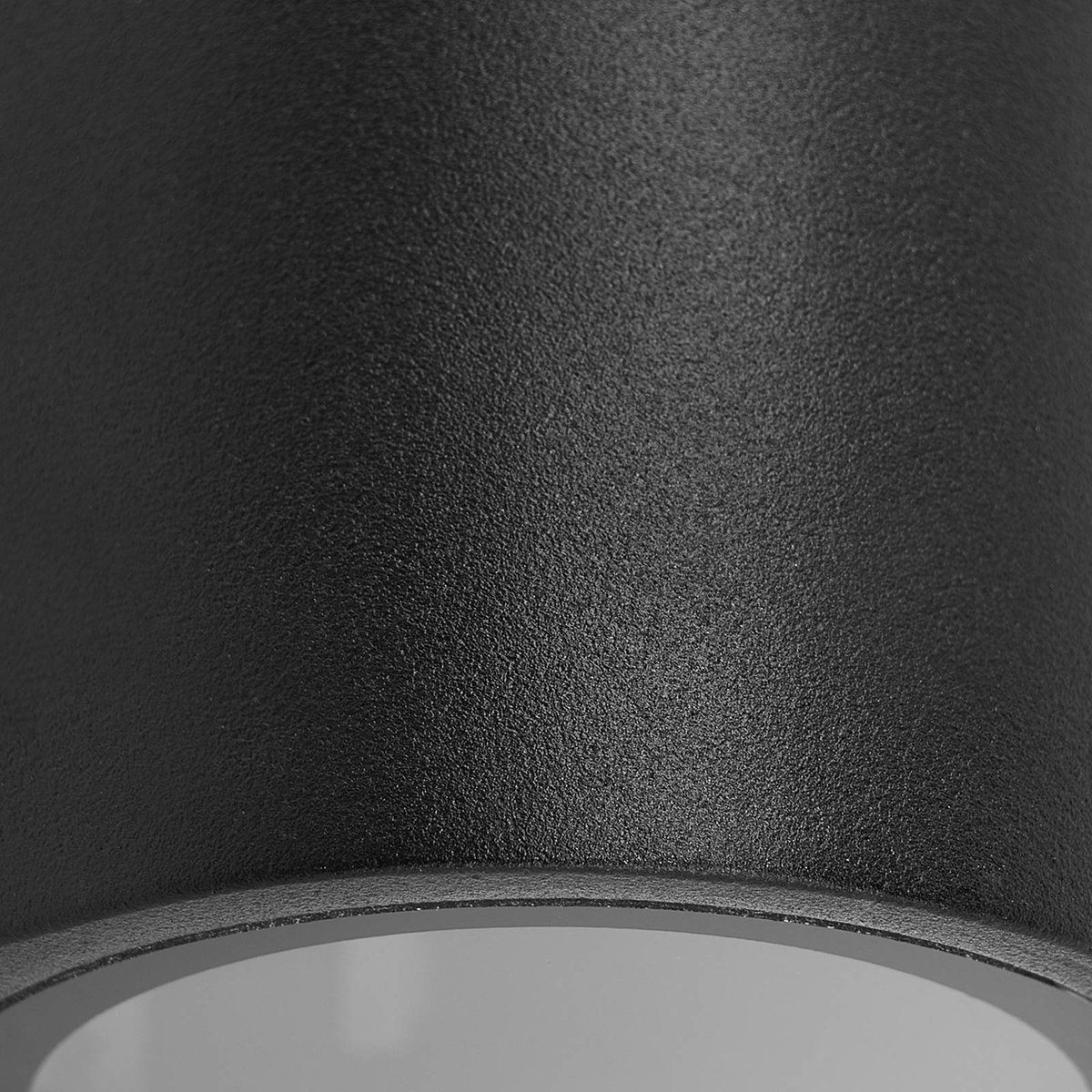 Applique extérieure en aluminium moderne noir, PRIOS