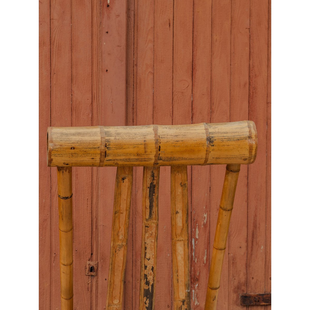 Chaise en bambou Claude N°1679 - Bon état bois clair, DEBONGOUT