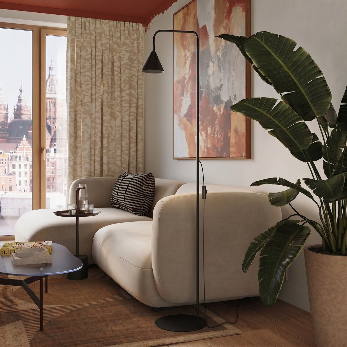 Lampadaire Noir E14 1 NOX noir, EDEN