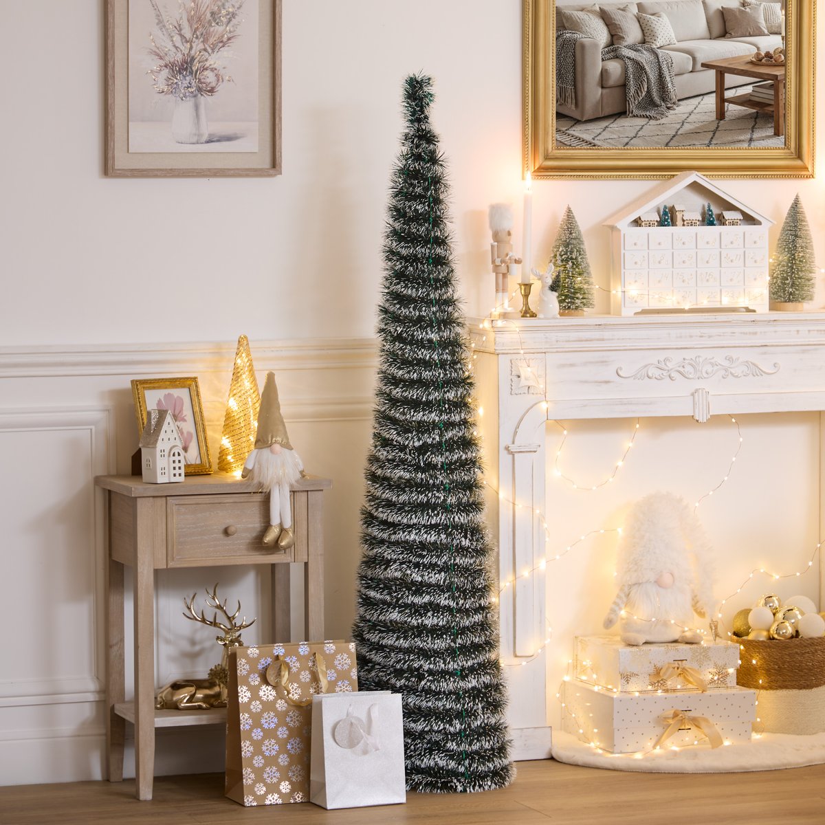 Sapin de Noël artificiel Jolly Pop pop-up 155 cm vert, FEERIC LIGHTS & CHRISTMAS